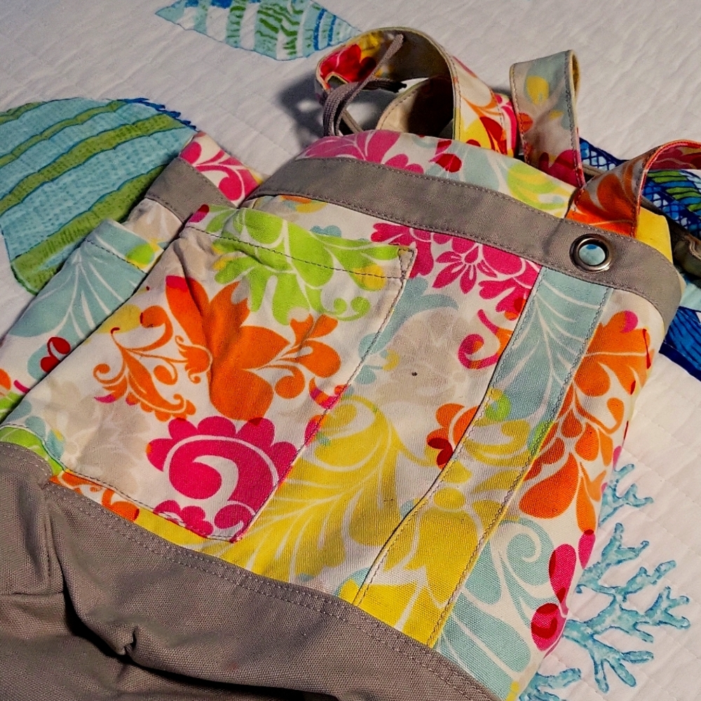 Thirty One canvas beach tote